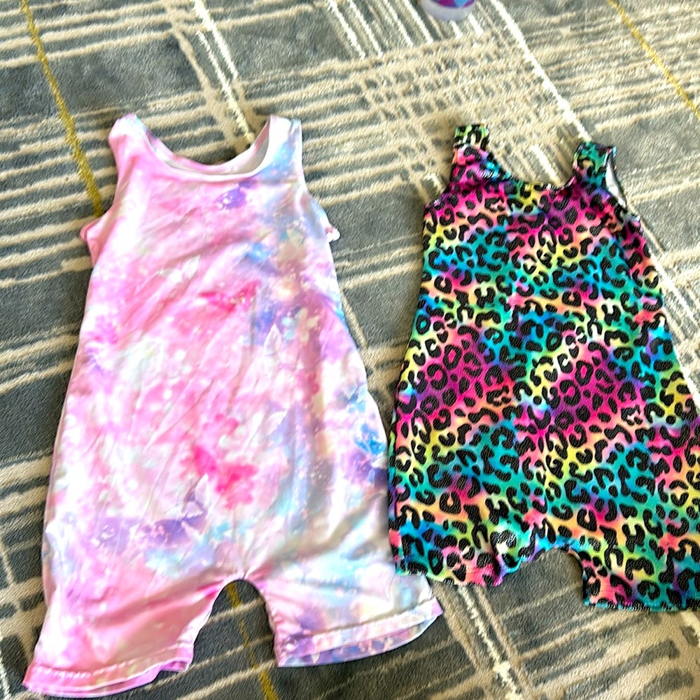 Pair of gymnastics leotards